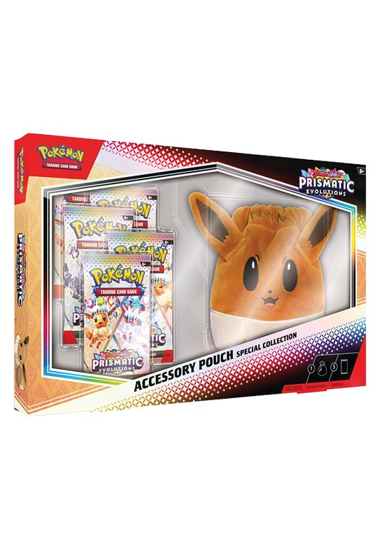 Pokémon Scarlet & Violet Prismatic Evolutions Accessory Pouch Collection