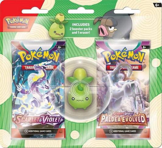 2 Booster Packs & Smoliv Eraser