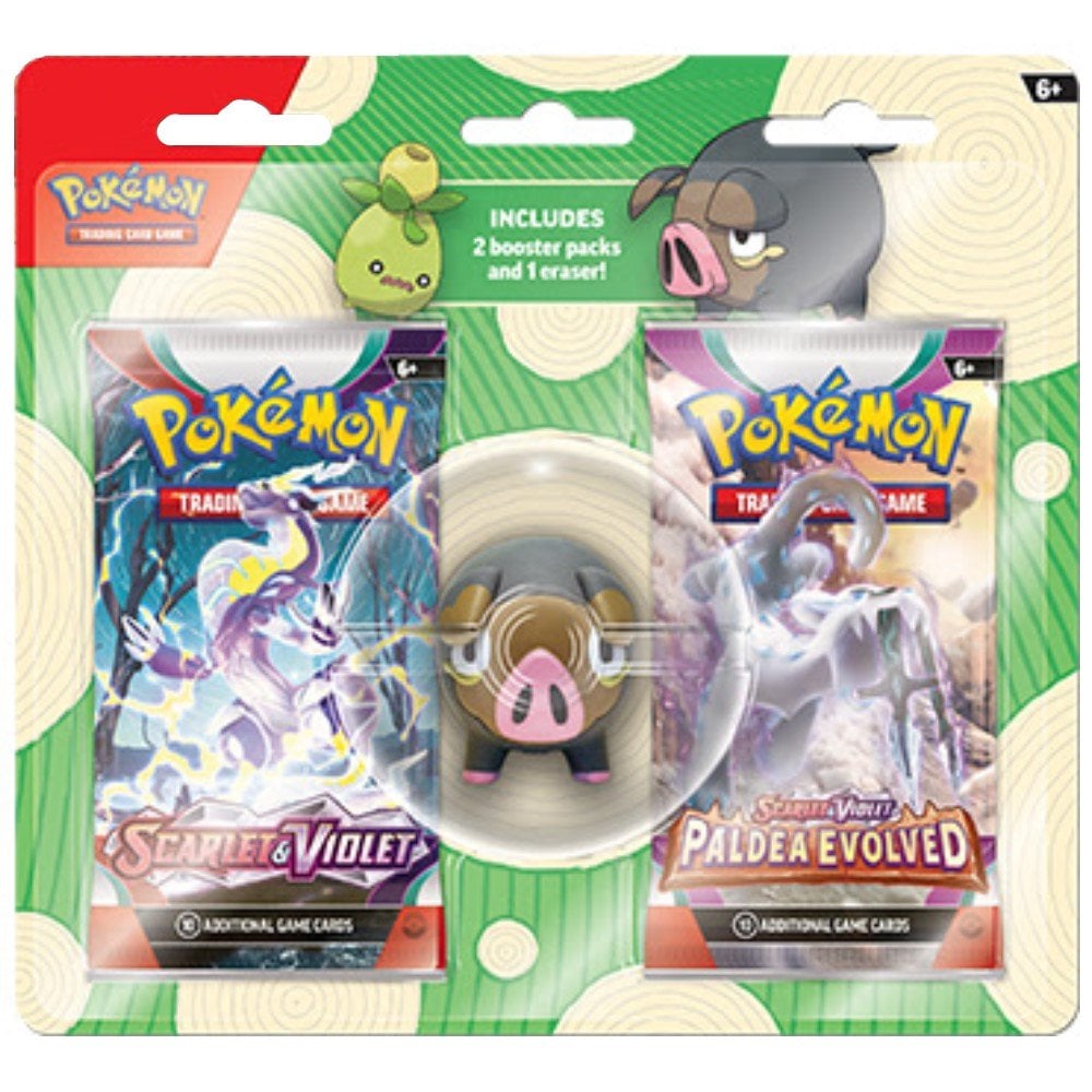 2 Booster Packs & Lechonk Erase